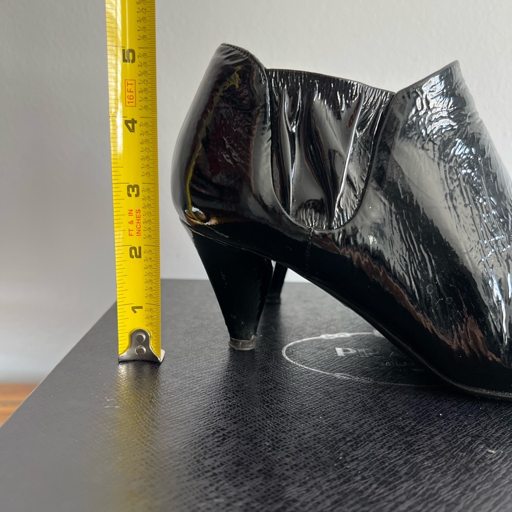 PRADA Size 6.5 • Calzature Donna Vernice Nalpak Patent Leather Black Heels. - Picture 7 of 7
